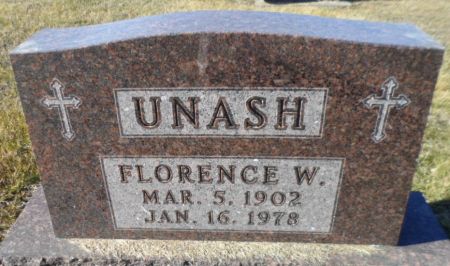 UNASH, FLORENCE W. - Johnson County, Iowa | FLORENCE W. UNASH 
