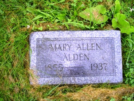 ALDEN, MARY ALLEN - Jones County, Iowa | MARY ALLEN ALDEN 