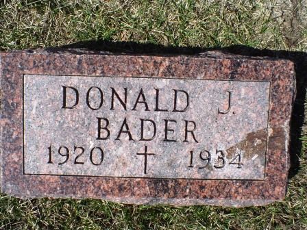 BADER, DONALD J - Jones County, Iowa | DONALD J BADER 