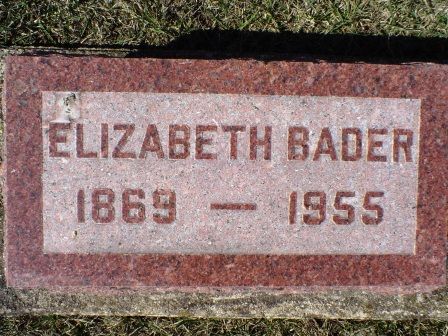 BADER, ELIZABETH - Jones County, Iowa | ELIZABETH BADER 
