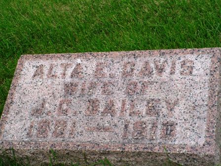 DAVIS BAILEY, ALTA E - Jones County, Iowa | ALTA E DAVIS BAILEY 