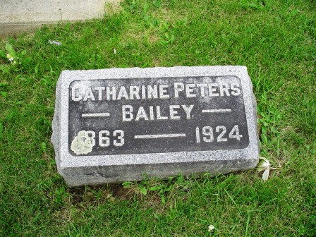 PETERS BAILEY, CATHARINE - Jones County, Iowa | CATHARINE PETERS BAILEY 