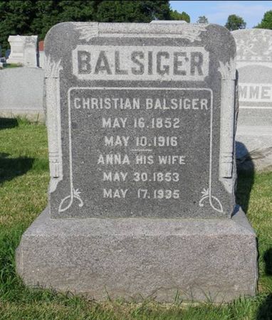 BALSIGER, CHRISTIAN - Jones County, Iowa | CHRISTIAN BALSIGER 