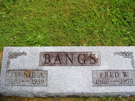 BANGS, FRED W - Jones County, Iowa | FRED W BANGS 