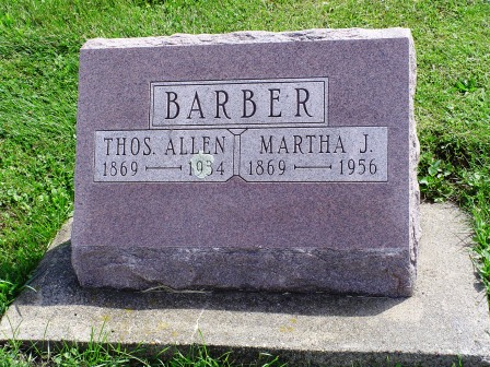 BARBER, MARTHA J - Jones County, Iowa | MARTHA J BARBER 