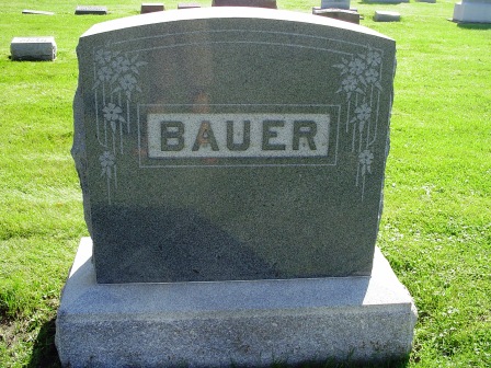 BAUER, FAMILY HEADSTONE - Jones County, Iowa | FAMILY HEADSTONE BAUER 