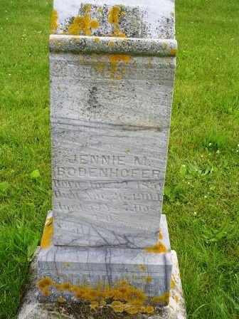 BODENHOFER, JENNIE M - Jones County, Iowa | JENNIE M BODENHOFER 