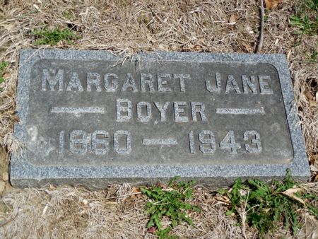 BOYER, MARGARET JANE - Jones County, Iowa | MARGARET JANE BOYER 