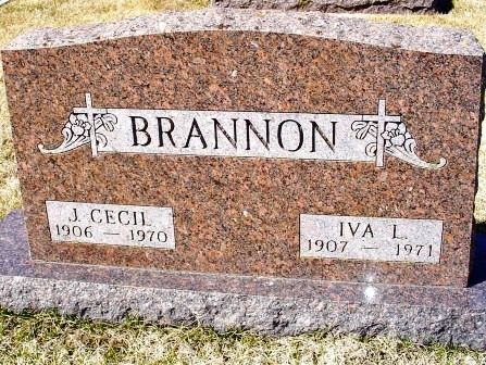 BRANNON, IVA L - Jones County, Iowa | IVA L BRANNON 
