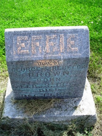 BROWN, EFFIE - Jones County, Iowa | EFFIE BROWN 