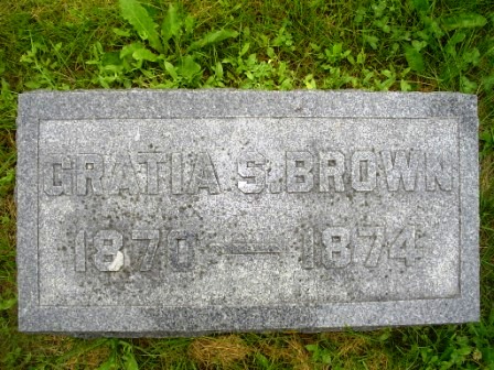 BROWN, GRATIA S - Jones County, Iowa | GRATIA S BROWN 