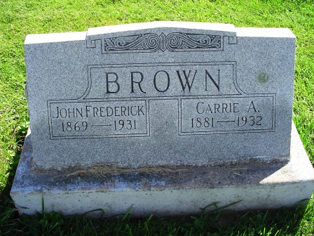 BROWN, JOHN FREDERICK - Jones County, Iowa | JOHN FREDERICK BROWN 