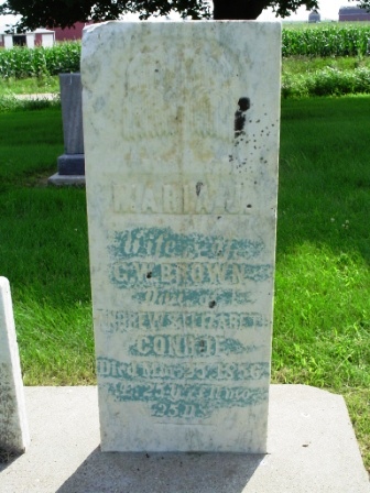 CONROE BROWN, MARIA J - Jones County, Iowa | MARIA J CONROE BROWN 