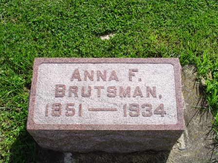 BRUTSMAN, ANNA F - Jones County, Iowa | ANNA F BRUTSMAN 
