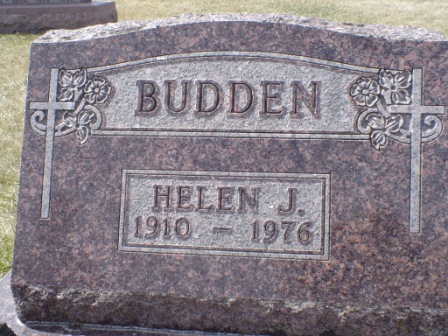 BUDDEN, HELEN J - Jones County, Iowa | HELEN J BUDDEN 