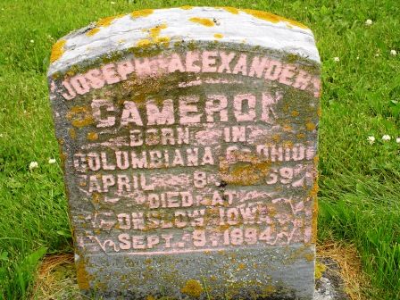 CAMERON, JOSEPH ALEXANDER - Jones County, Iowa | JOSEPH ALEXANDER CAMERON 