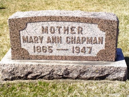 CHAPMAN, MARY ANN - Jones County, Iowa | MARY ANN CHAPMAN 