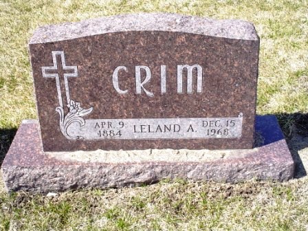 CRIM, LELAND A - Jones County, Iowa | LELAND A CRIM 
