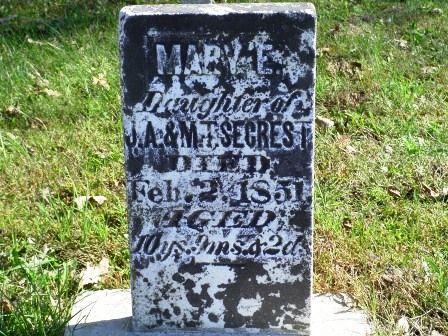 SECREST, MARY E - Jones County, Iowa | MARY E SECREST 