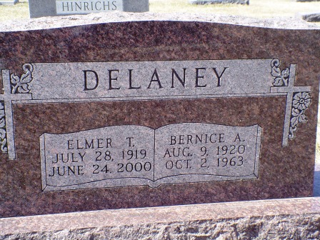 DELANEY, BERNICE A - Jones County, Iowa | BERNICE A DELANEY 