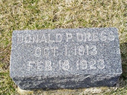 DRESS, DONALD P - Jones County, Iowa | DONALD P DRESS 