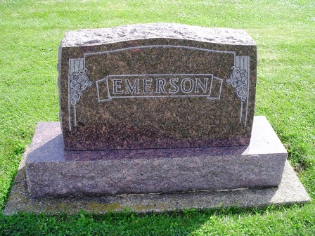 EMERSON, FAMILY HEADSTONE - Jones County, Iowa | FAMILY HEADSTONE EMERSON 