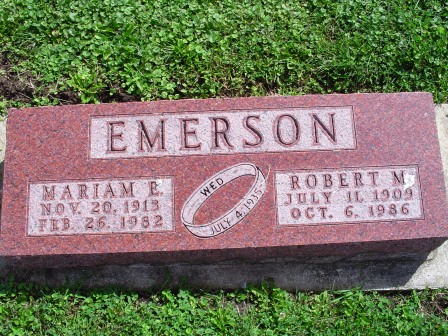 EMERSON, MARIAM E - Jones County, Iowa | MARIAM E EMERSON 
