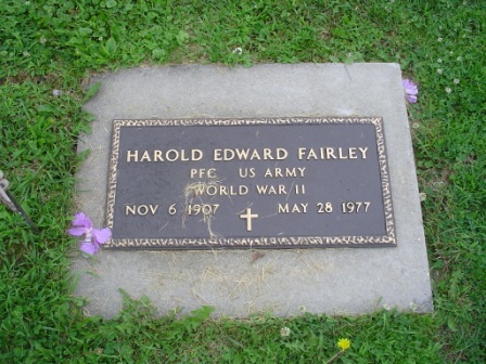 FAIRLEY, HAROLD EDWARD - Jones County, Iowa | HAROLD EDWARD FAIRLEY 