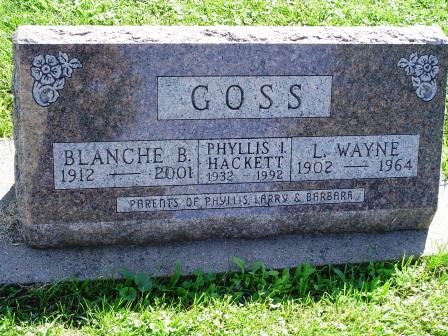 GOSS, L. WAYNE - Jones County, Iowa | L. WAYNE GOSS 