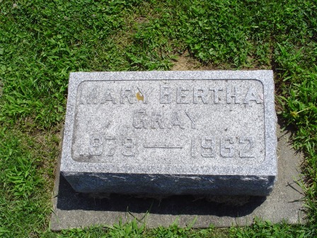 GRAY, MARY BERTHA - Jones County, Iowa | MARY BERTHA GRAY 