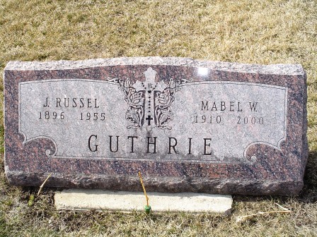 GUTHRIE, MABEL W - Jones County, Iowa | MABEL W GUTHRIE 