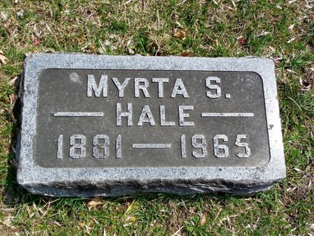 HALE, MYRTA S. - Jones County, Iowa | MYRTA S. HALE 