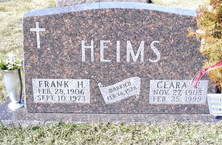 HEIMS, FRANK H - Jones County, Iowa | FRANK H HEIMS 