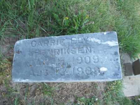 HENRIKSEN, CARRIE ELVA - Jones County, Iowa | CARRIE ELVA HENRIKSEN 