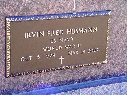 HUSMANN, IRVIN FRED - Jones County, Iowa | IRVIN FRED HUSMANN 