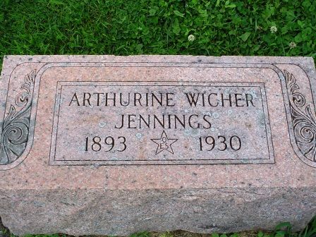 WICHER JENNINGS, ARTHURINE - Jones County, Iowa | ARTHURINE WICHER JENNINGS 