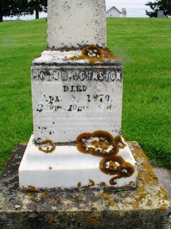 JOHNSTON, JOHN B - Jones County, Iowa | JOHN B JOHNSTON 