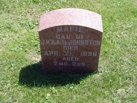 JOHNSTON, MARIE - Jones County, Iowa | MARIE JOHNSTON 