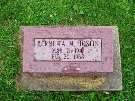 JOSLIN, BERNEITA M - Jones County, Iowa | BERNEITA M JOSLIN 