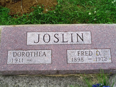 JOSLIN, DOROTHEA - Jones County, Iowa | DOROTHEA JOSLIN 