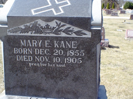 KANE, MARY E - Jones County, Iowa | MARY E KANE 