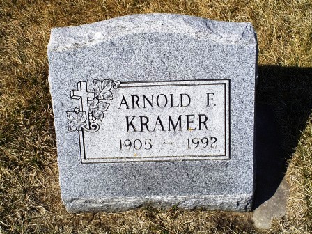 KRAMER, ARNOLD F - Jones County, Iowa | ARNOLD F KRAMER 