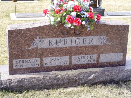 KURIGER, MARY - Jones County, Iowa | MARY KURIGER 