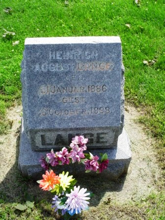 LANGE, HEINRICH AUGUST - Jones County, Iowa | HEINRICH AUGUST LANGE 