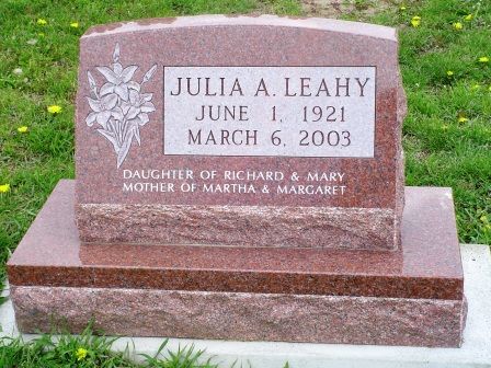 LEAHY, JULIA A - Jones County, Iowa | JULIA A LEAHY 