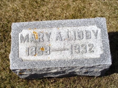 LIDDY, MARY A - Jones County, Iowa | MARY A LIDDY 