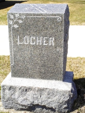 LOCHER, FAMILY HEADSTONE - Jones County, Iowa | FAMILY HEADSTONE LOCHER 