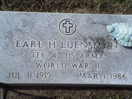 LUENSMAN, EARL H - Jones County, Iowa | EARL H LUENSMAN 