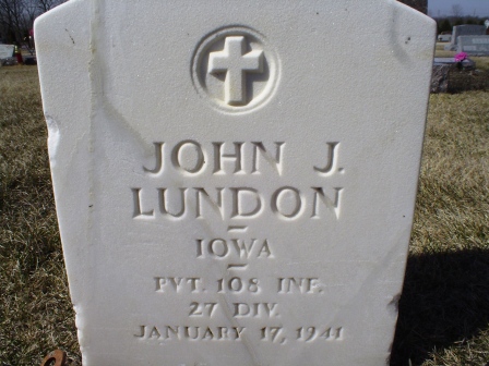 LUNDON, JOHN J - Jones County, Iowa | JOHN J LUNDON 