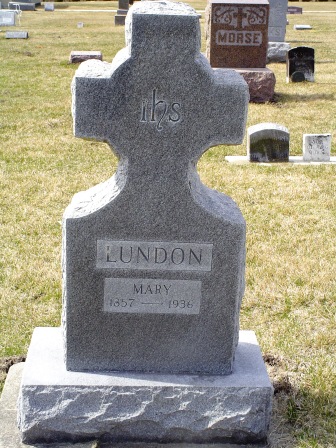 LUNDON, MARY - Jones County, Iowa | MARY LUNDON 